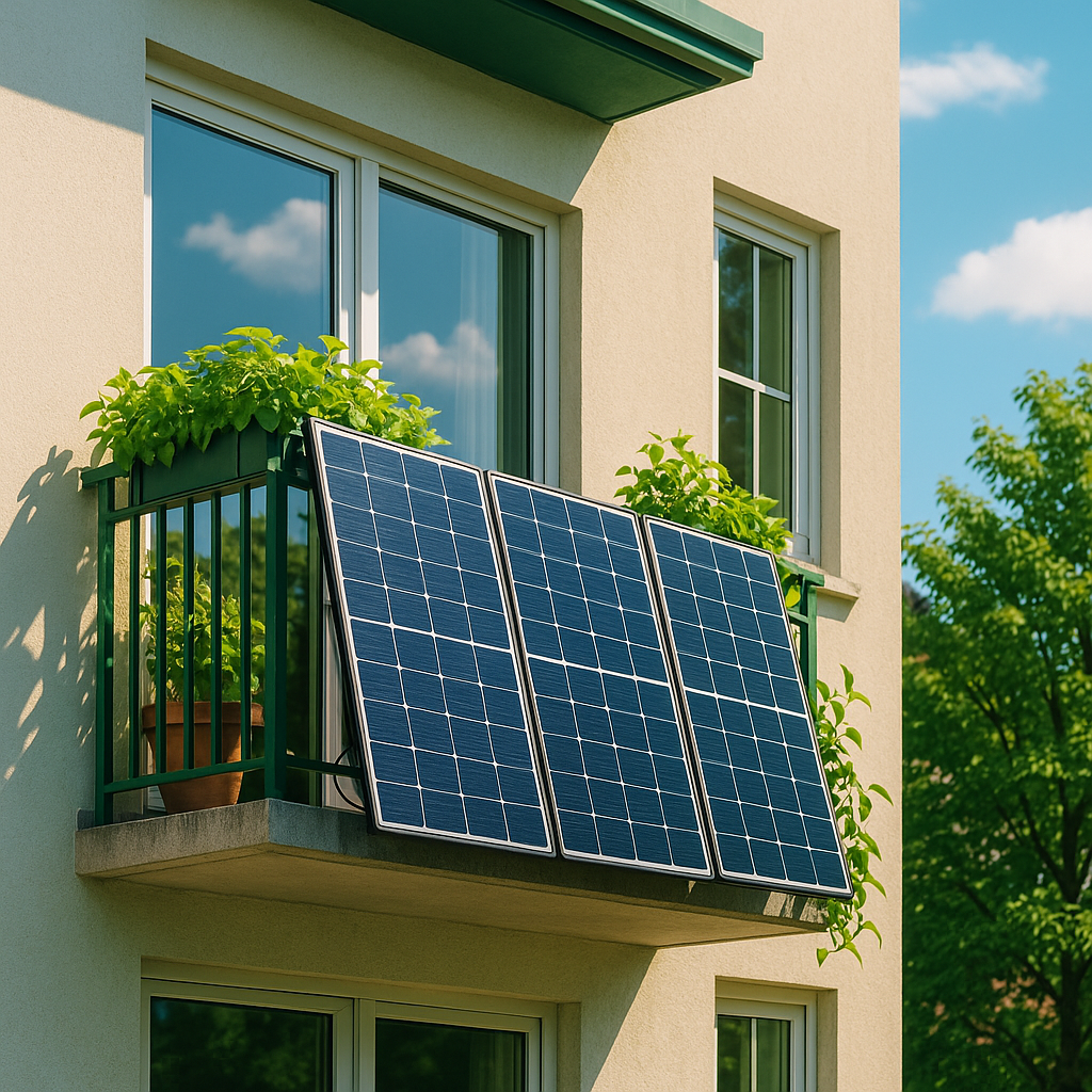 Mini-Solaranlage für Balkon & Terrasse