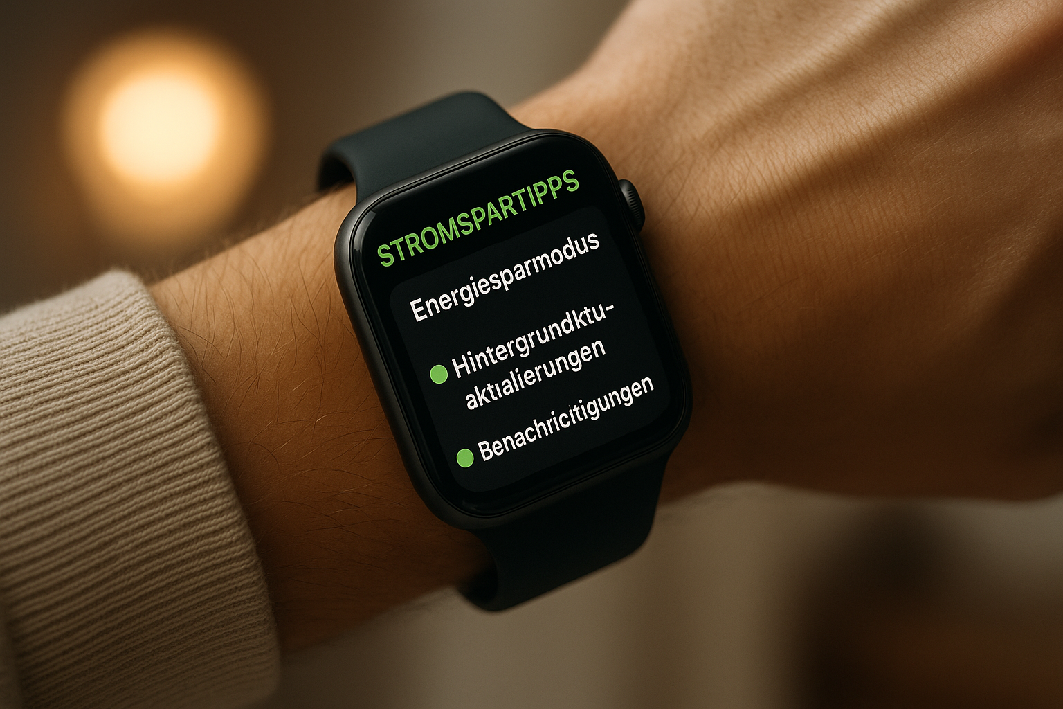 Stromspartipps für die Apple Watch